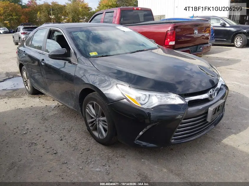 TOYOTA CAMRY 2016, VIN 4T1BF1FK1GU206299