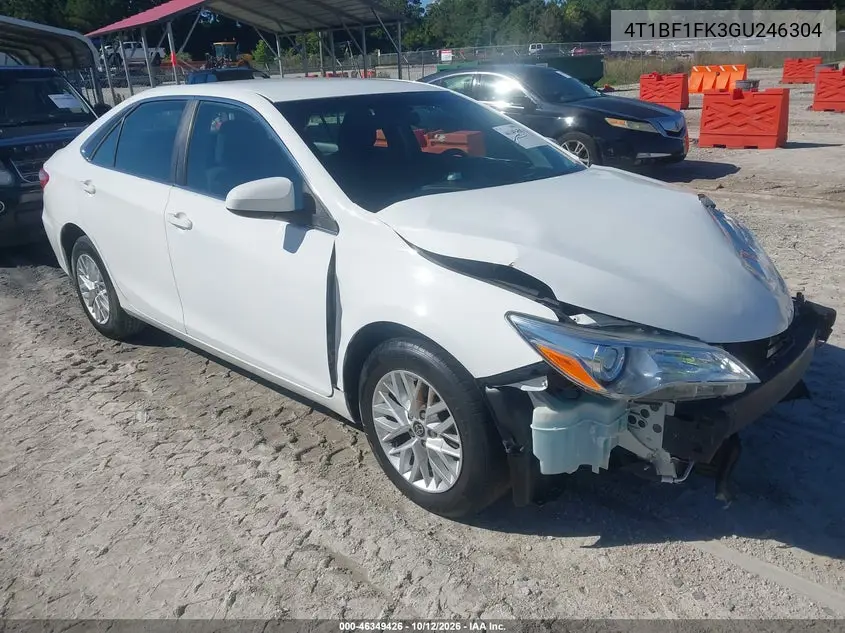 TOYOTA CAMRY 2016, VIN 4T1BF1FK3GU246304