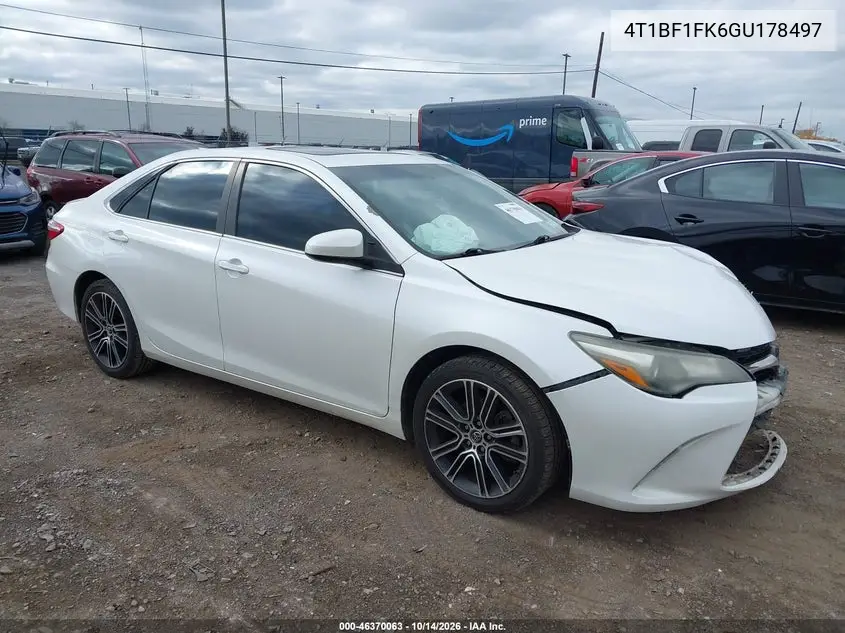 TOYOTA CAMRY 2016, VIN 4T1BF1FK6GU178497