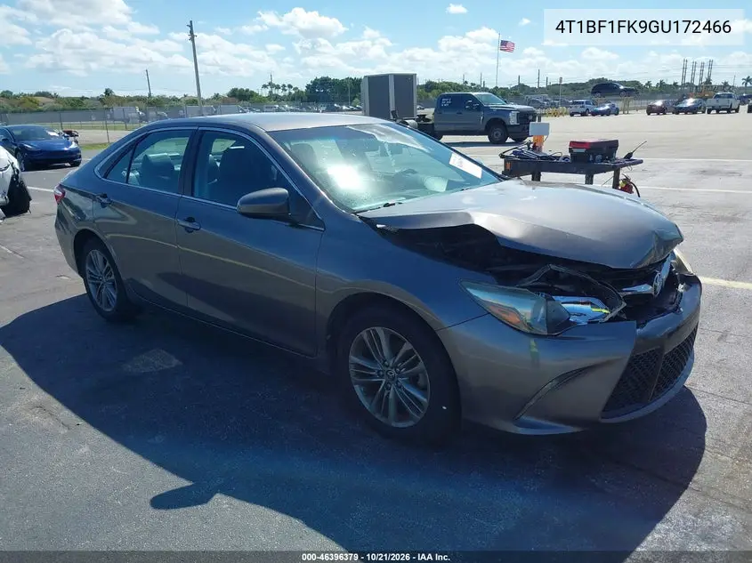 TOYOTA CAMRY 2016, VIN 4T1BF1FK9GU172466