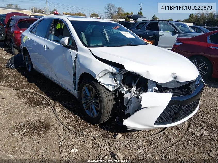 TOYOTA CAMRY 2016, VIN 4T1BF1FK1GU220879