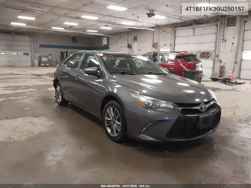 TOYOTA CAMRY 2016, VIN 4T1BF1FK3GU250157
