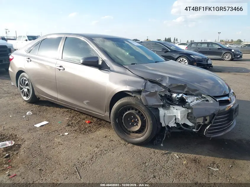 TOYOTA CAMRY 2016, VIN 4T4BF1FK1GR573466