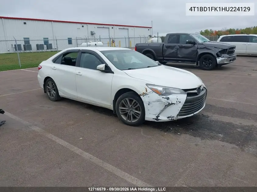 TOYOTA CAMRY 2017, VIN 4T1BD1FK1HU224129
