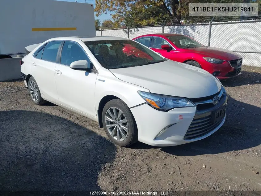 TOYOTA CAMRY 2017, VIN 4T1BD1FK5HU219841