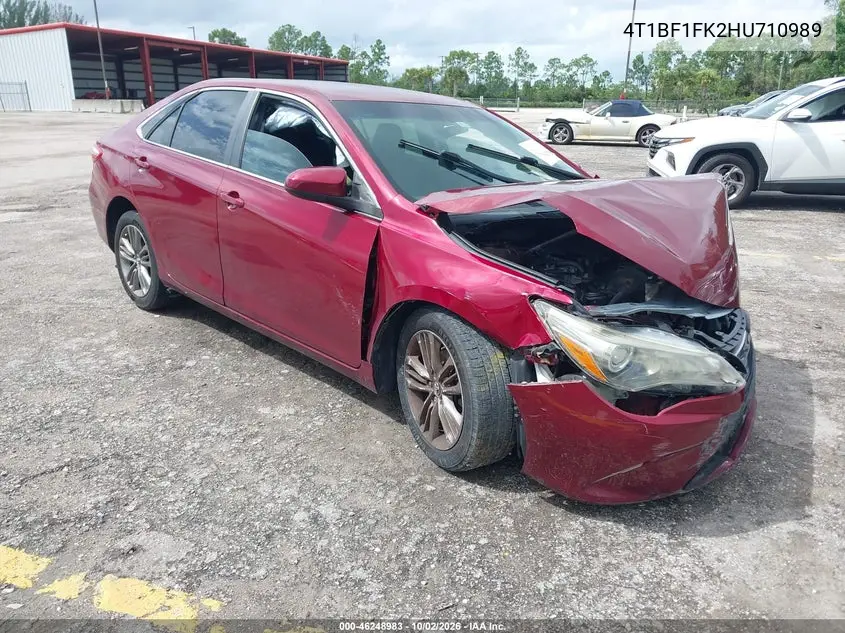 TOYOTA CAMRY 2017, VIN 4T1BF1FK2HU710989