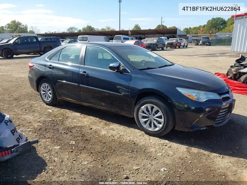 TOYOTA CAMRY 2017, VIN 4T1BF1FK2HU622864