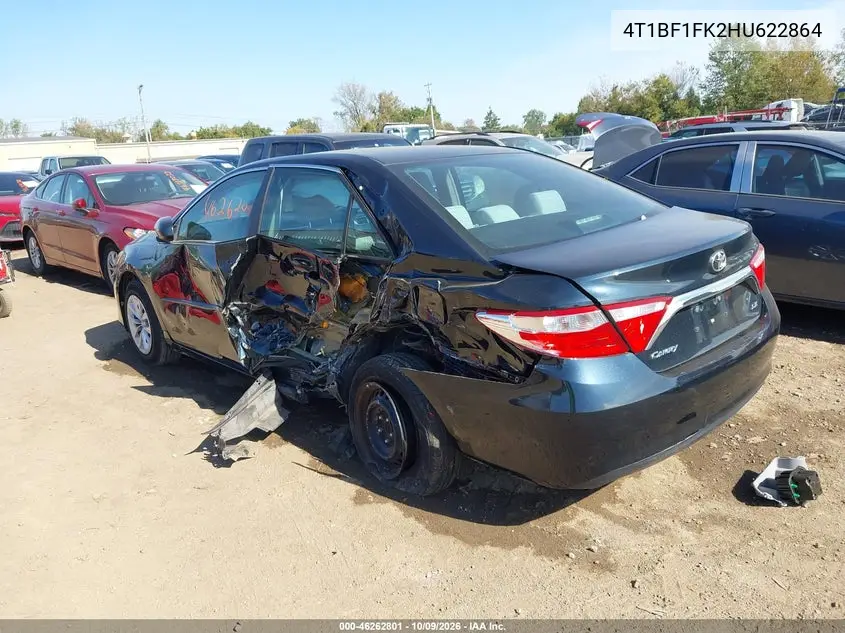 2017 TOYOTA CAMRY VIN 4T1BF1FK2HU622864 — фото 3