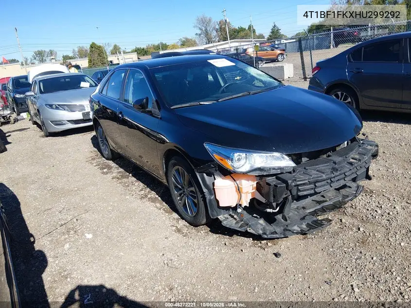 TOYOTA CAMRY 2017, VIN 4T1BF1FKXHU299292