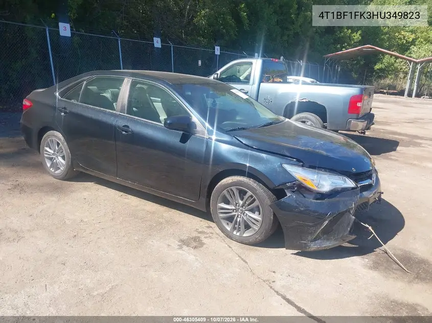 TOYOTA CAMRY 2017, VIN 4T1BF1FK3HU349823