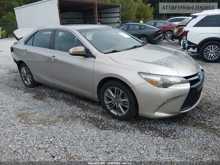 TOYOTA CAMRY 2017, VIN 4T1BF1FK6HU350853