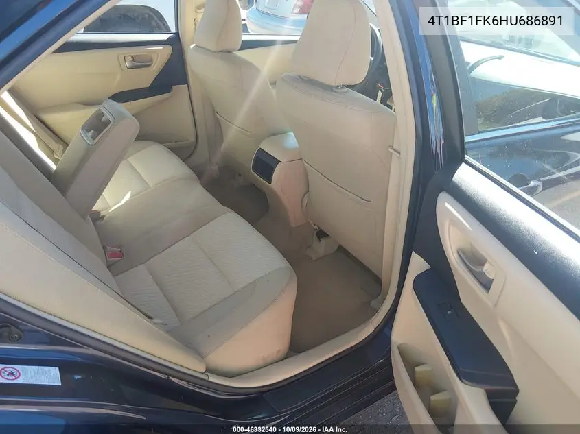 TOYOTA CAMRY 2017, VIN 4T1BF1FK6HU686891