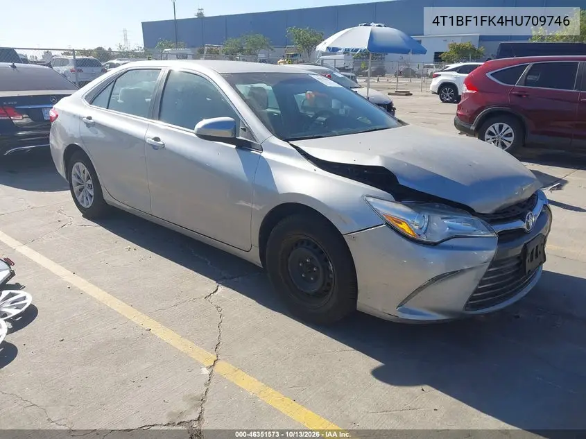 TOYOTA CAMRY 2017, VIN 4T1BF1FK4HU709746