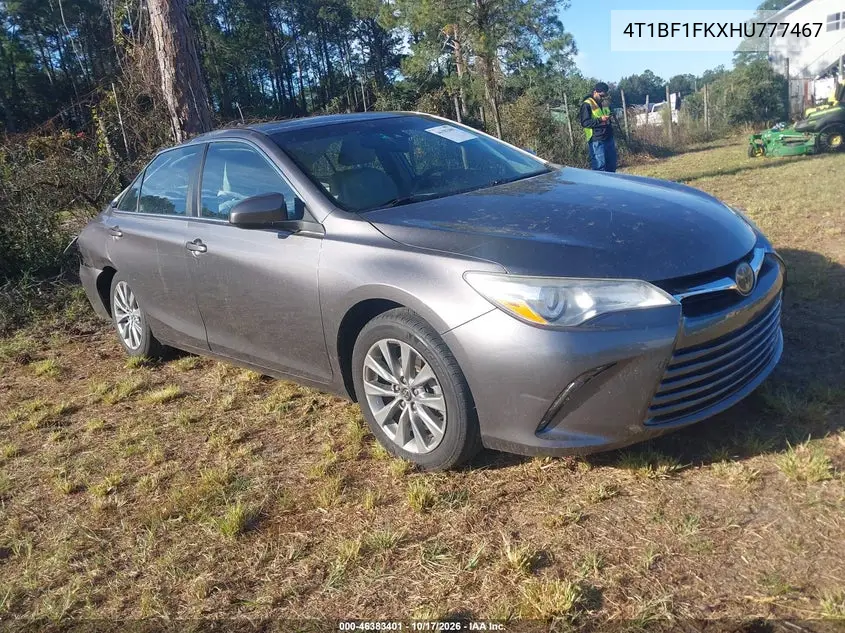 TOYOTA CAMRY 2017, VIN 4T1BF1FKXHU777467