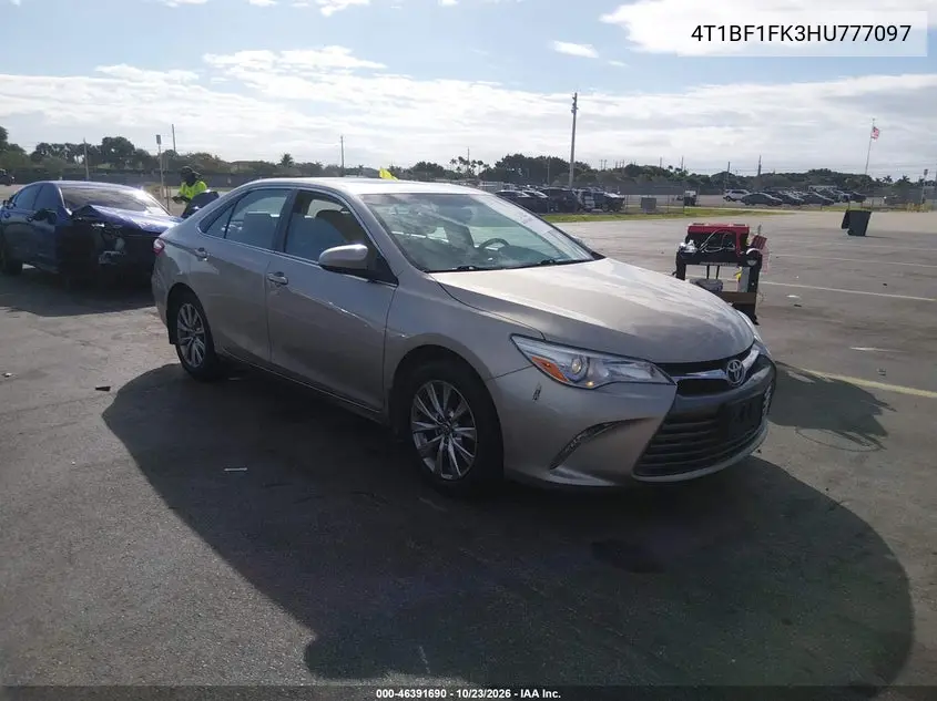 TOYOTA CAMRY 2017, VIN 4T1BF1FK3HU777097