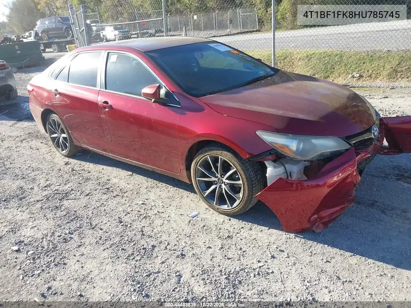 TOYOTA CAMRY 2017, VIN 4T1BF1FK8HU785745