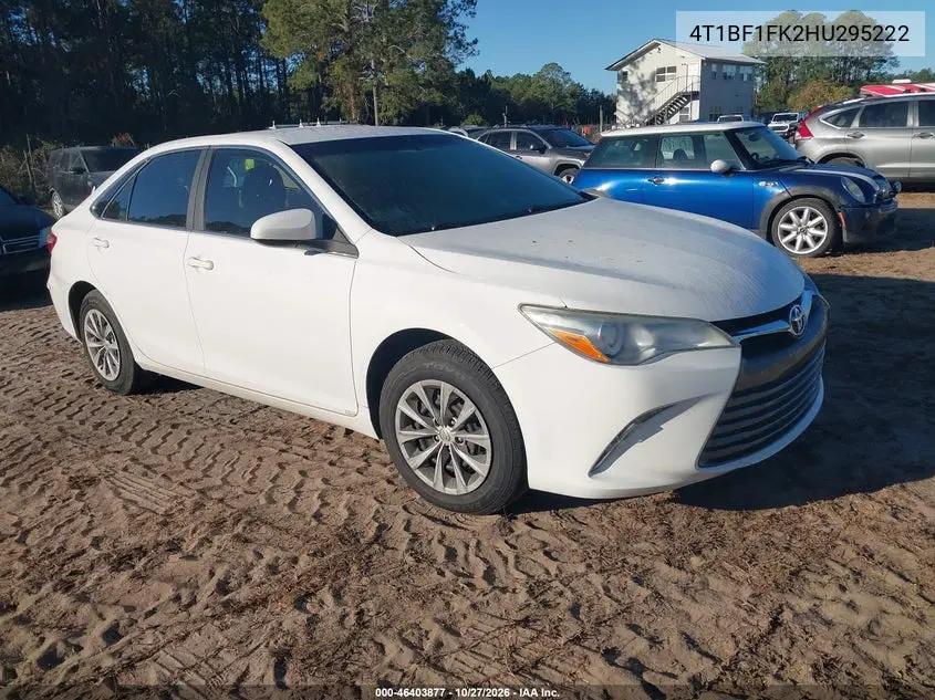 TOYOTA CAMRY 2017, VIN 4T1BF1FK2HU295222