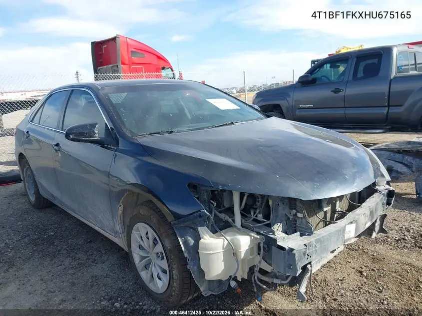 TOYOTA CAMRY 2017, VIN 4T1BF1FKXHU675165