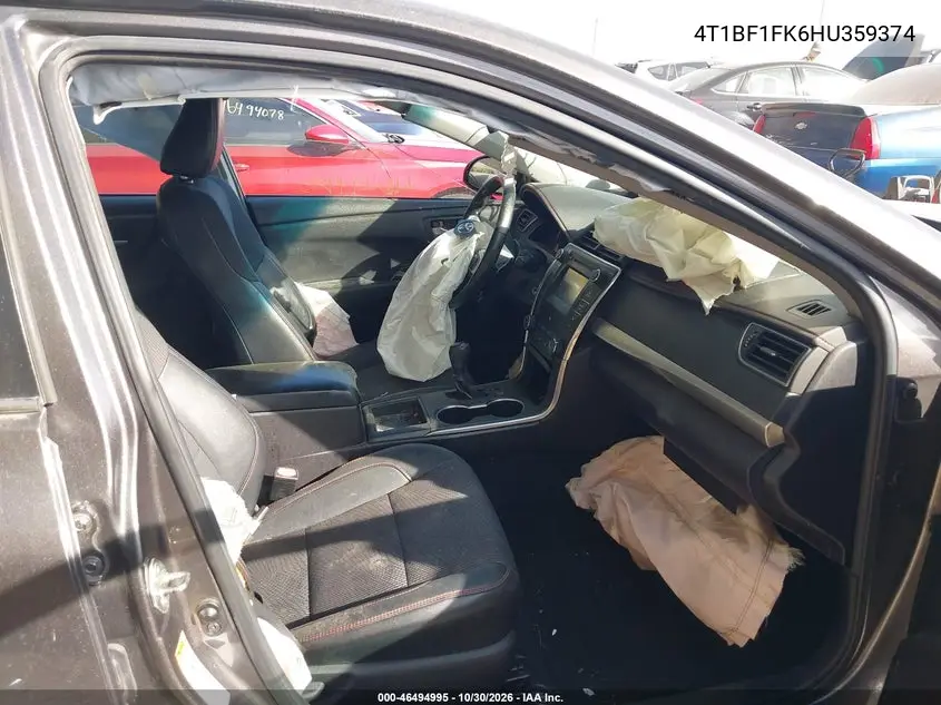 TOYOTA CAMRY 2017, VIN 4T1BF1FK6HU359374