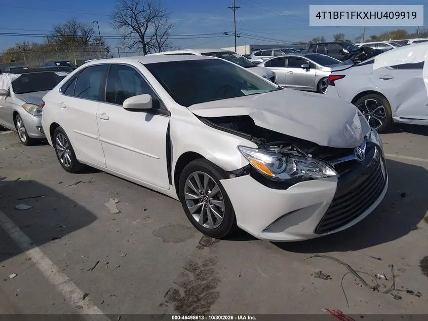 TOYOTA CAMRY 2017, VIN 4T1BF1FKXHU409919