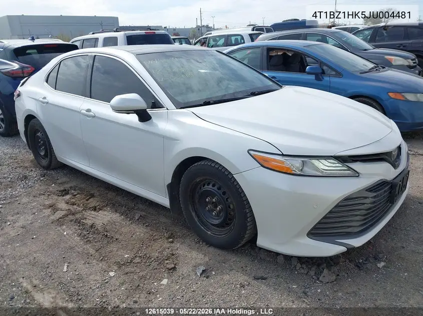 TOYOTA CAMRY 2018, VIN 4T1BZ1HK5JU004481