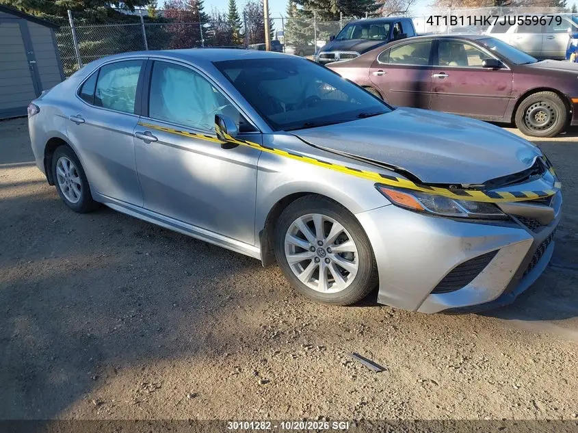 TOYOTA CAMRY 2018, VIN 4T1B11HK7JU559679
