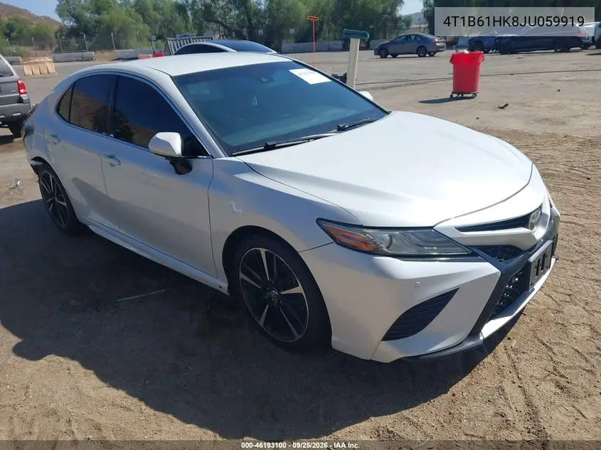 TOYOTA CAMRY 2018, VIN 4T1B61HK8JU059919