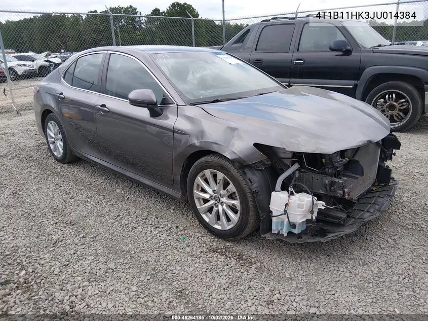TOYOTA CAMRY 2018, VIN 4T1B11HK3JU014384