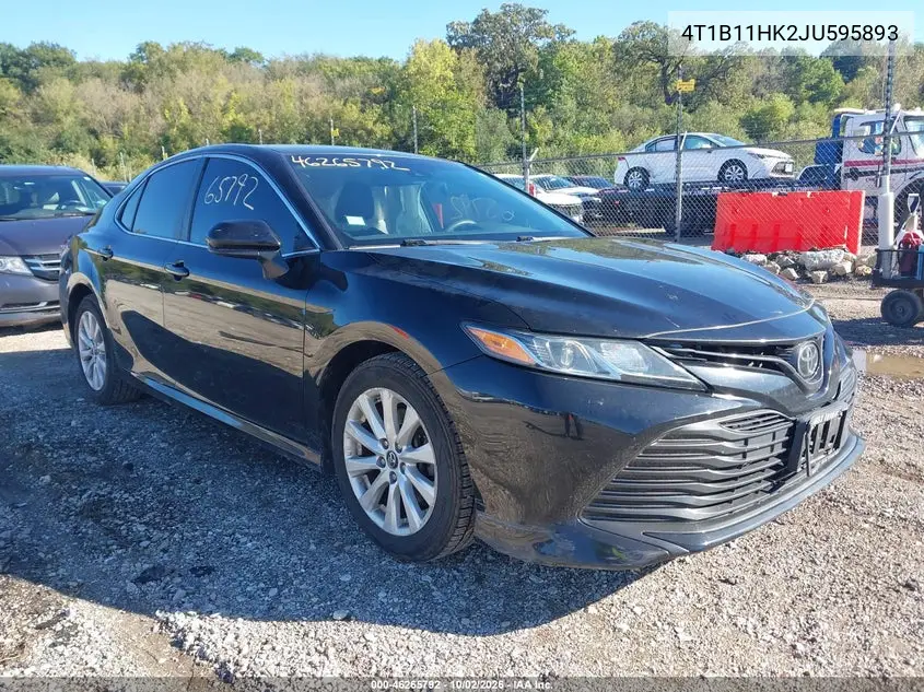 TOYOTA CAMRY 2018, VIN 4T1B11HK2JU595893