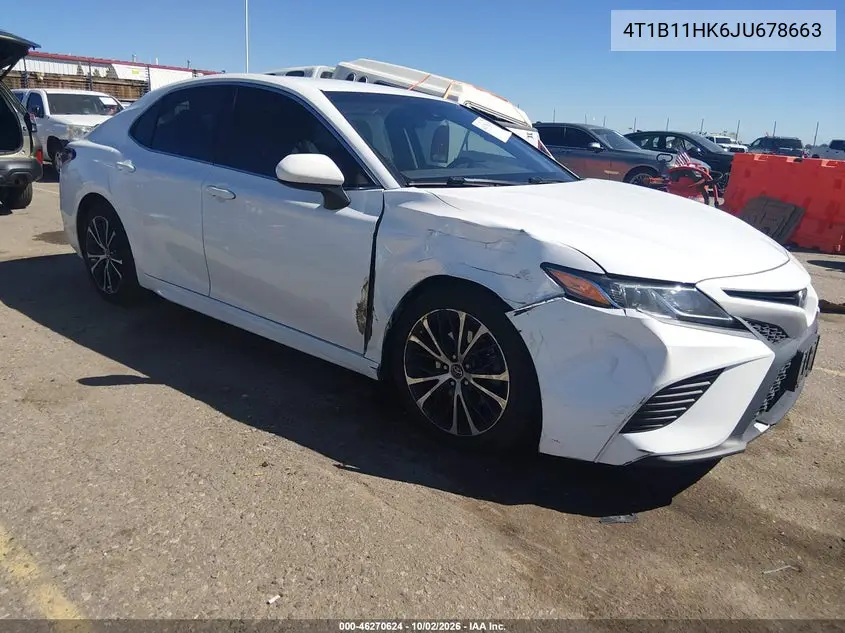 TOYOTA CAMRY 2018, VIN 4T1B11HK6JU678663