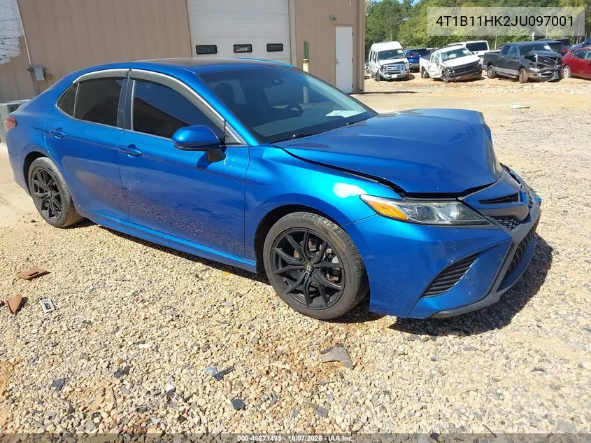 TOYOTA CAMRY 2018, VIN 4T1B11HK2JU097001