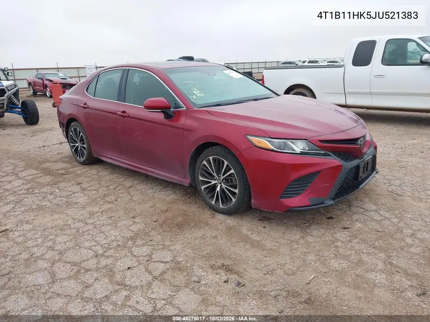 TOYOTA CAMRY 2018, VIN 4T1B11HK5JU521383