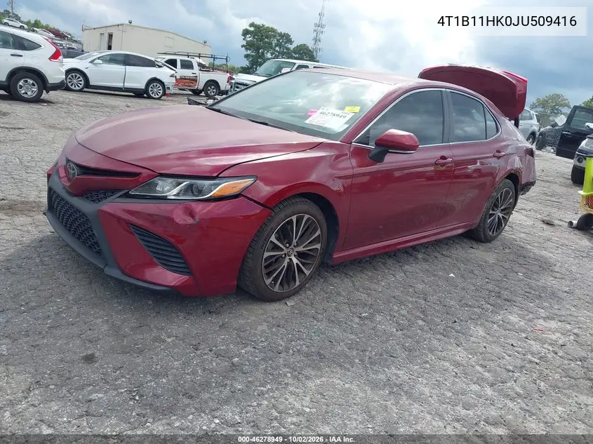 TOYOTA CAMRY 2018, VIN 4T1B11HK0JU509416