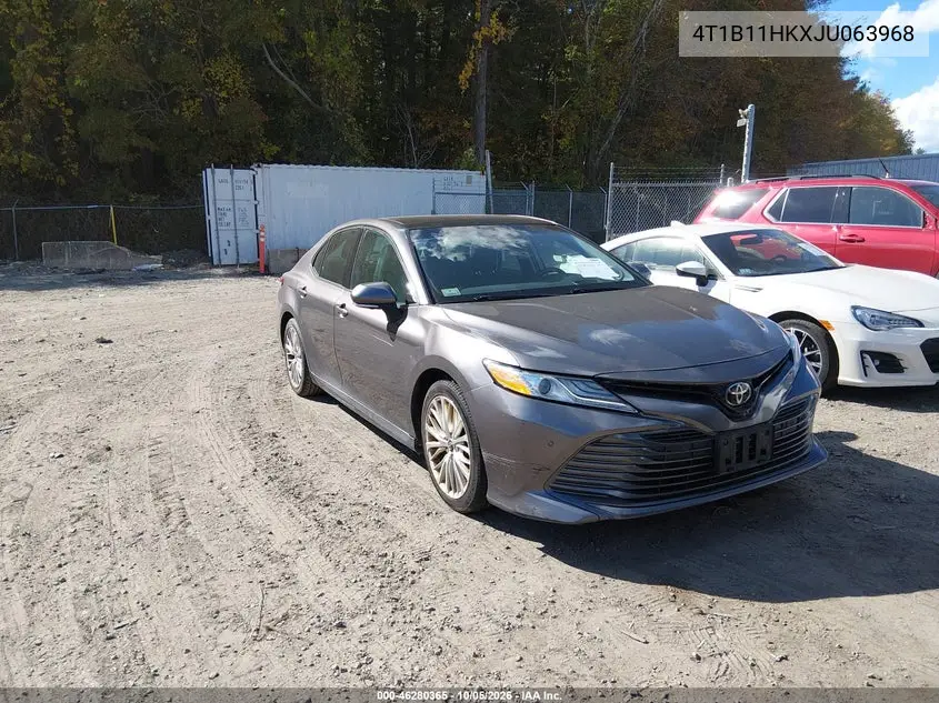 TOYOTA CAMRY 2018, VIN 4T1B11HKXJU063968