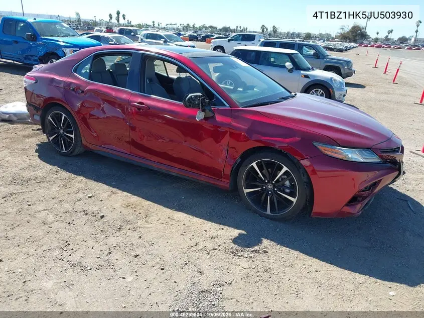 TOYOTA CAMRY 2018, VIN 4T1BZ1HK5JU503930