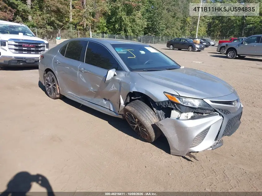 TOYOTA CAMRY 2018, VIN 4T1B11HK5JU594835