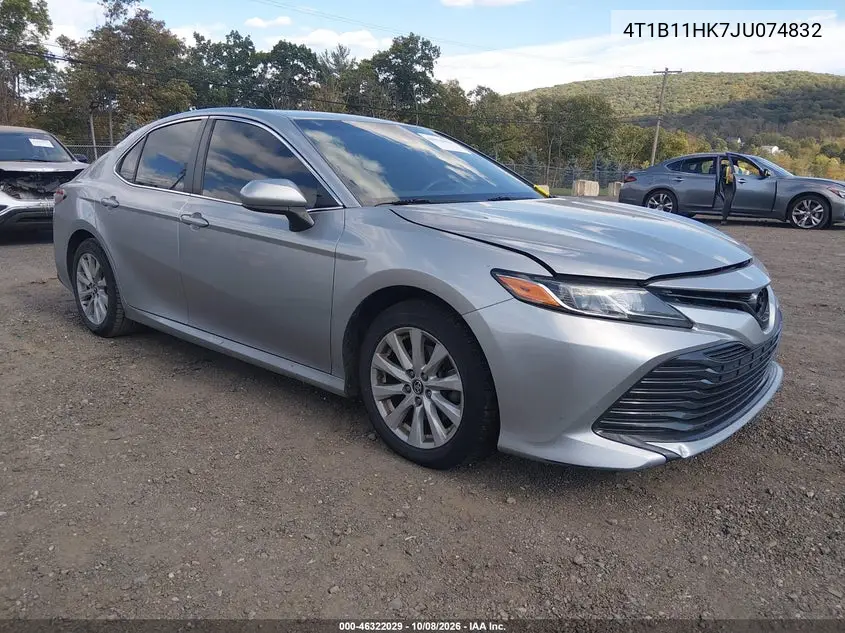 TOYOTA CAMRY 2018, VIN 4T1B11HK7JU074832