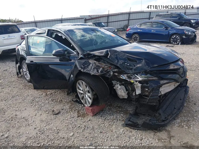 TOYOTA CAMRY 2018, VIN 4T1B11HK3JU004874