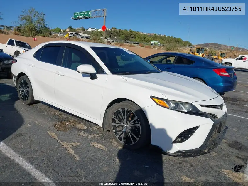 TOYOTA CAMRY 2018, VIN 4T1B11HK4JU523755
