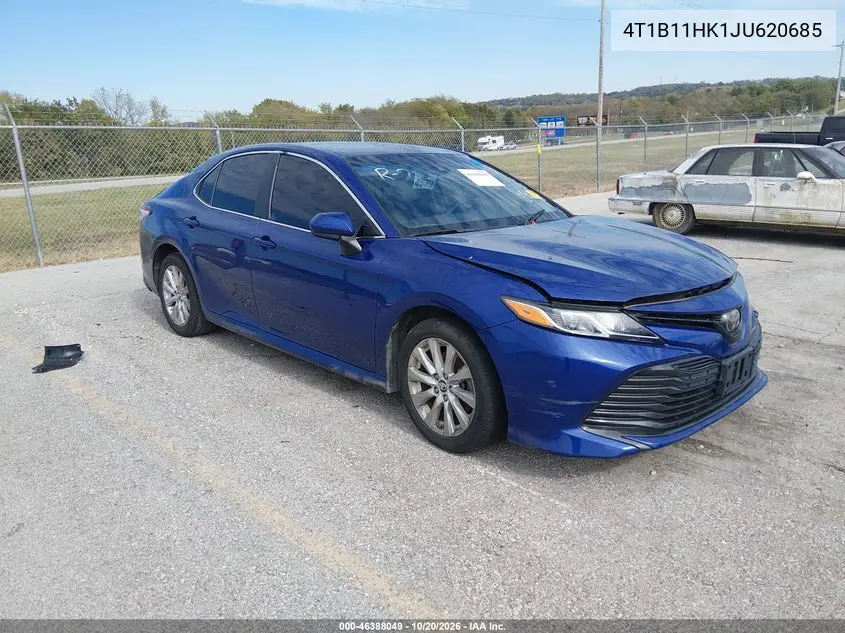 TOYOTA CAMRY 2018, VIN 4T1B11HK1JU620685
