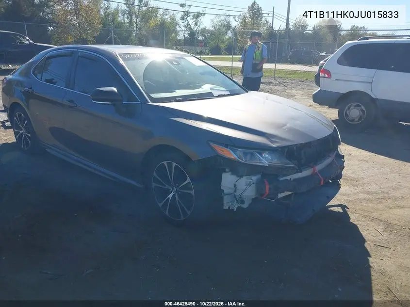 TOYOTA CAMRY 2018, VIN 4T1B11HK0JU015833