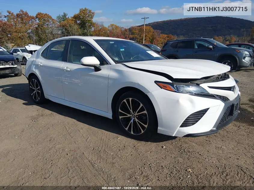 TOYOTA CAMRY 2018, VIN JTNB11HK1J3007715