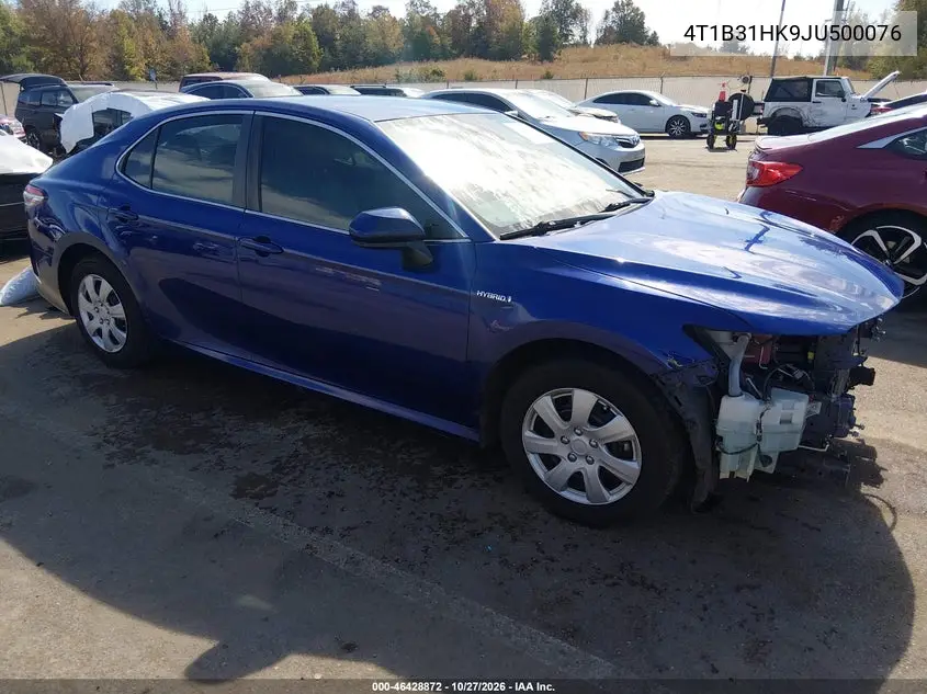 TOYOTA CAMRY 2018, VIN 4T1B31HK9JU500076