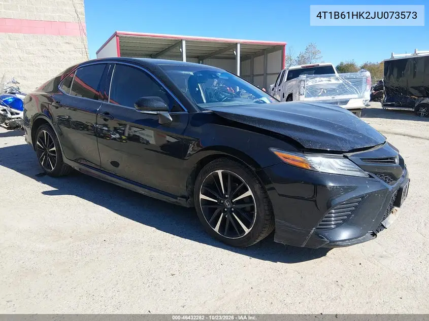 TOYOTA CAMRY 2018, VIN 4T1B61HK2JU073573