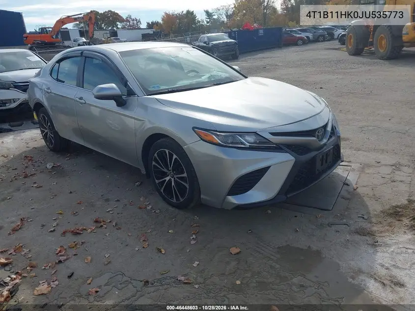TOYOTA CAMRY 2018, VIN 4T1B11HK0JU535773