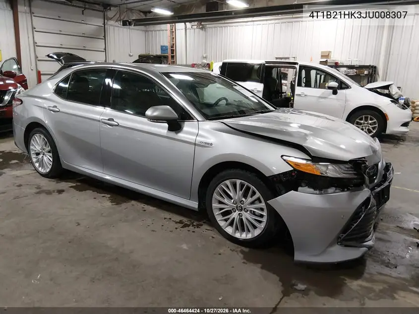 TOYOTA CAMRY 2018, VIN 4T1B21HK3JU008307