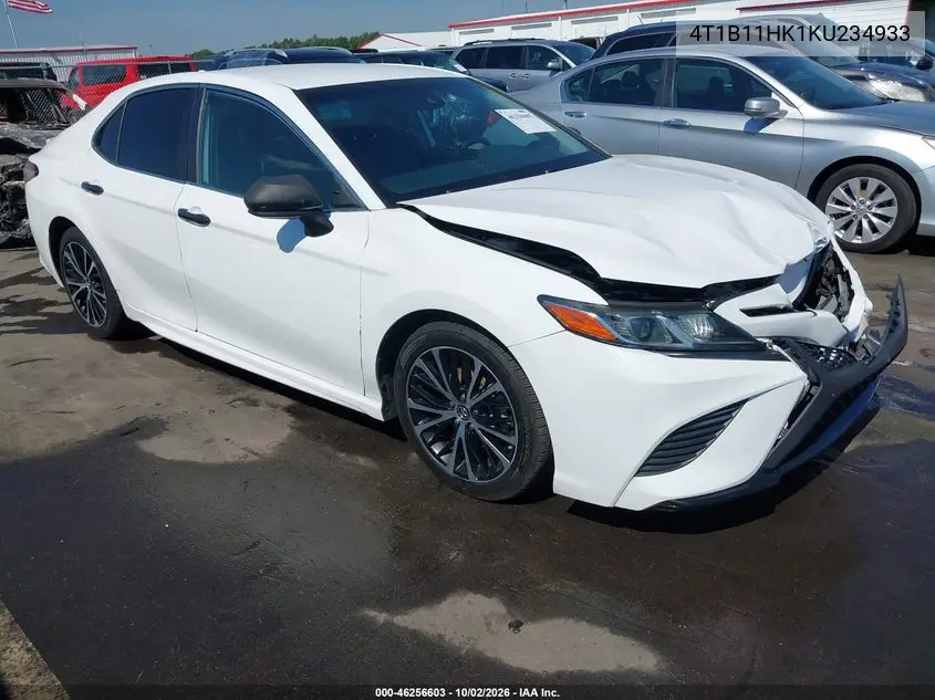 TOYOTA CAMRY 2019, VIN 4T1B11HK1KU234933