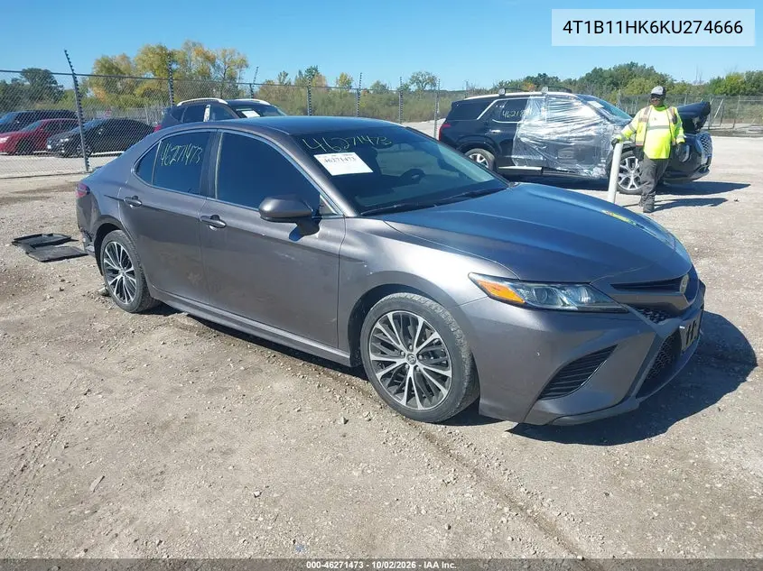 TOYOTA CAMRY 2019, VIN 4T1B11HK6KU274666