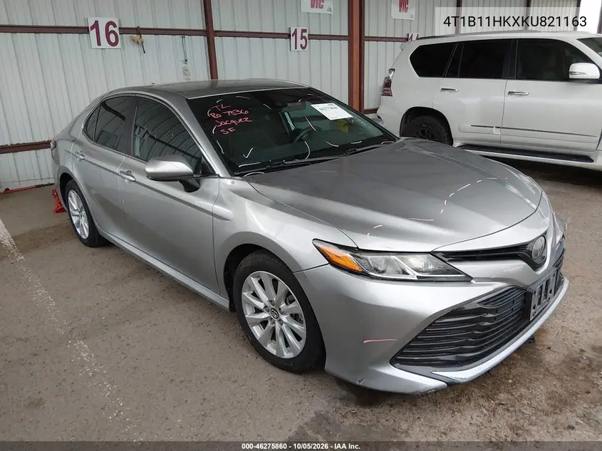 TOYOTA CAMRY 2019, VIN 4T1B11HKXKU821163