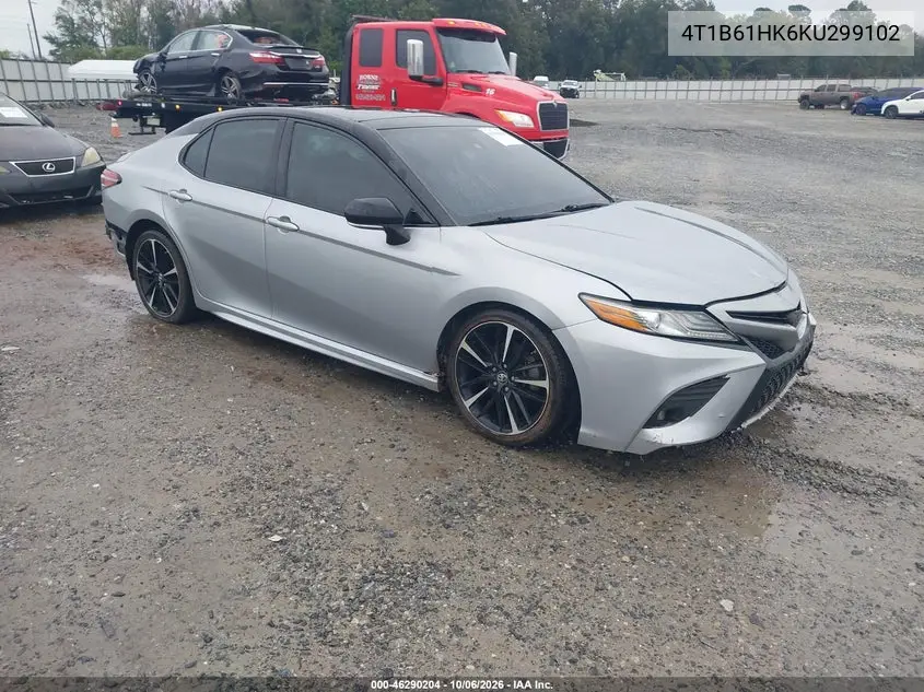 TOYOTA CAMRY 2019, VIN 4T1B61HK6KU299102
